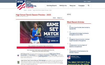 High School Tennis Season Preview 2025